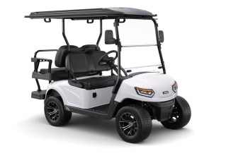 White Madjax E4 Series LIthium non Lifted Golf Cart